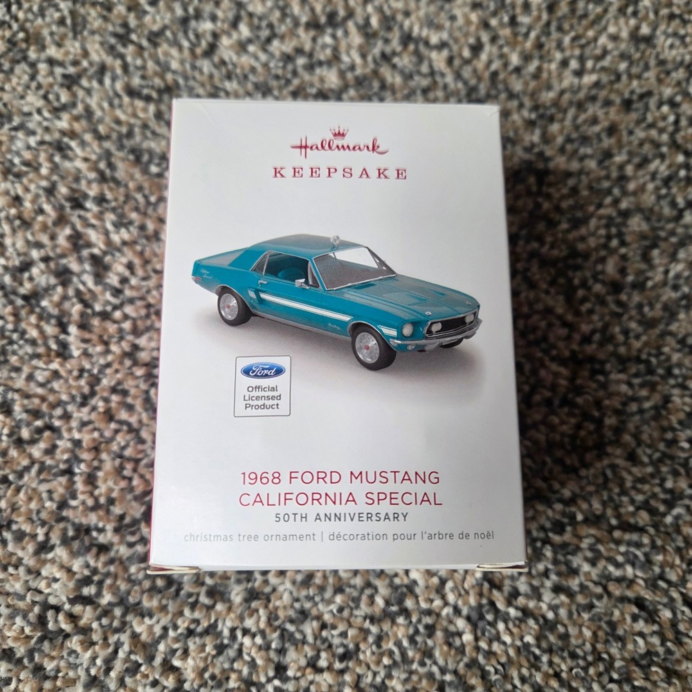 Hallmark Keepsake 2018 1968 Ford Mustang California Special 50th Anniv Ornament